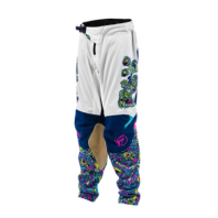 Παιδικό παντελόνι motocross FLY RACING Kinetic Mesh Youth White / Blue / Multi