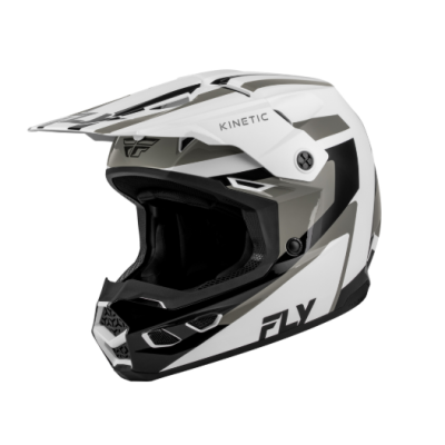 Κράνος Motocross FLY RACING Kinetic Sync - Λευκό/Μαύρο/Γκρι Κράνος Motocross FLY RACING Kinetic Sync - Λευκό/Μαύρο/Γκρι
