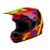 Παιδικό κράνος motocross FLY RACING Kinetic Scrap Red/Hi-Vis/Purple/Black