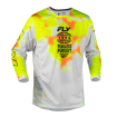 Μπλούζα Motocross FLY RACING Kinetic Blur- White/Hi-Vis/Orange thumb