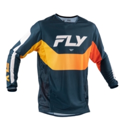 Μπλούζα Motocross FLY RACING Kinetic Mesh Jersey Navy / Orange