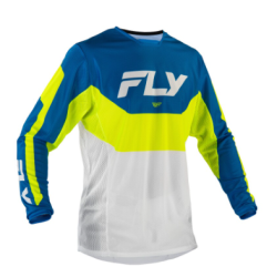 Μπλούζα Μοτοκρός FLY RACING Kinetic Mesh Jersey Blue / White / Hi-Vis