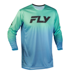 Παιδική μπλούζα μοτοκρός FLY RACING Rayce Sonar - Teal/Aqua