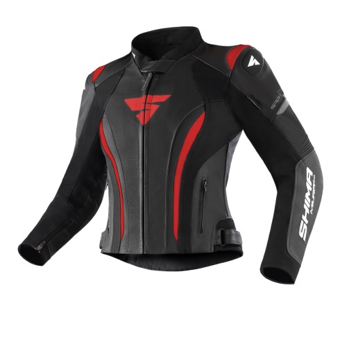 Γυναικείο δερμάτινο μπουφάν MIURA 2.0 BLACK/RED