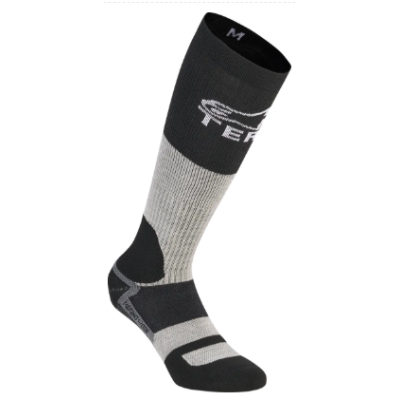 Κάλτσες ALPINESTARS AT 8 MERINO TAR GRAY/BLACK