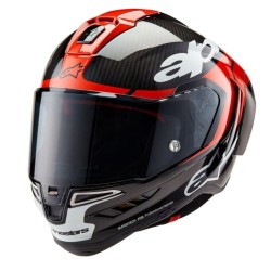 Κράνος μηχανής ALPINESTARS Supertech R10 Team Black/Carb/Fluo Red/White Κράνος μηχανής ALPINESTARS Supertech R10 Team Black/Carb/Fluo Red/White