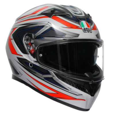 Κράνος AGV K3 SPACE MATT WHITE/RED FLUO