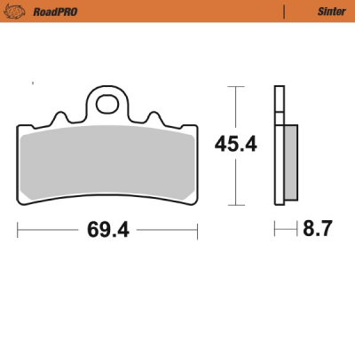 Τακάκια φρένων MOTO-MASTER BRAKE PAD SINTER SCOOTER BMW C 400 X ABS 23