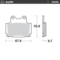 Τακάκια φρένων MOTO-MASTER BRAKE PAD CERAMIC YAMAHA XJ 600 N 03 Τακάκια φρένων MOTO-MASTER BRAKE PAD CERAMIC YAMAHA XJ 600 N 03