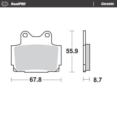 Τακάκια φρένων MOTO-MASTER BRAKE PAD CERAMIC YAMAHA XJ 600 N 03