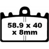 Τακάκια μοτοσυκλέτας EBC SINTERED HH FA180HH