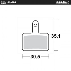 Τακάκια φρένων MOTO-MASTER BRAKE PAD ORGANIC z