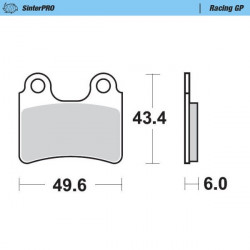 Τακάκια φρένων MOTO-MASTER BRAKE PAD SINTER RACING BETA EVO 125 22