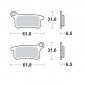Τακάκια φρένων MOTO-MASTER BRAKEPAD 094612 thumb