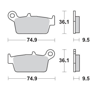 Τακάκια φρένων MOTO-MASTER BRAKEPAD 091811