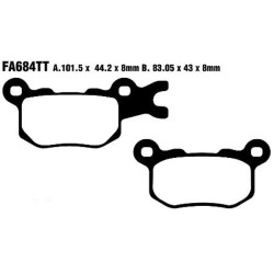 Τακάκια μοτοσυκλέτας EBC BRAKE PAD CARBON TT DIRT Τακάκια μοτοσυκλέτας EBC BRAKE PAD CARBON TT DIRT