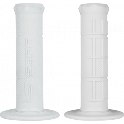 Χειρολαβές μοτοσυκλέτας SCAR HALF WAFFLE ΑΣΠΡΟ Χειρολαβές μοτοσυκλέτας SCAR HALF WAFFLE ΑΣΠΡΟ