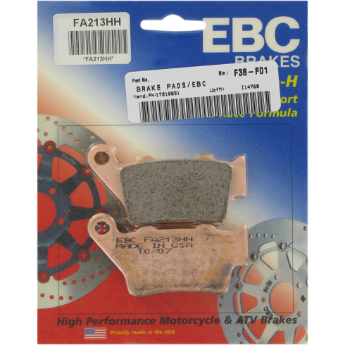 Τακάκια μοτοσυκλέτας EBC SINTERED HH FA213HH Τακάκια μοτοσυκλέτας EBC SINTERED HH FA213HH