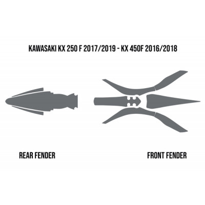 Mud Deflector Twin Air - KAWASAKI KX250F/450F