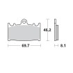 Τακάκια φρένων MOTO-MASTER BRAKE PAD CERAMIC KAWASAKI KLZ 1000 ABS 23 thumb