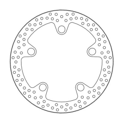 Πίσω δισκόπλακα μοτοσυκλέτας MOTO-MASTER BRAKE DISC FIX HALO REAR HONDA CRF 1100 L ABS