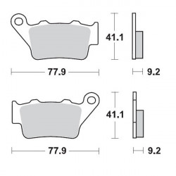 Τακάκια φρένων MOTO-MASTER BRAKEPAD 093212