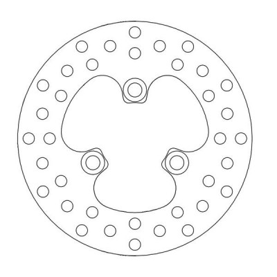 Δισκόπλακα MOTO-MASTER FRONT DISC ROUND HONDA TRX 400 X