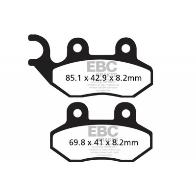 Τακάκια μοτοσυκλέτας EBC SINTERED HH FA264HH