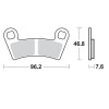 Τακάκια φρένων MOTO-MASTER BRAKE PAD SINTER ATV NITR POLARIS SPORTSMAN XP 1000 4X4
