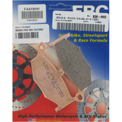 Τακάκια μοτοσυκλέτας EBC SINTERED HH FA419HH