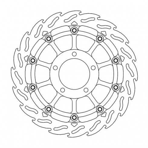 Δισκόπλακα MOTO-MASTER BRAKE ROTOR FLOAT ROUND TRIUMPH TIGER 1050 ABS Δισκόπλακα MOTO-MASTER BRAKE ROTOR FLOAT ROUND TRIUMPH TIGER 1050 ABS