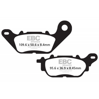 Τακάκια μοτοσυκλέτας EBC BRAKE PAD CARBON SCOOTER