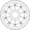 Δισκόπλακα εμπρός MOTO-MASTER BRAKE DISC R HALO FR L/R DUCATI        MULTISTRADA V4 1200 ABS 23