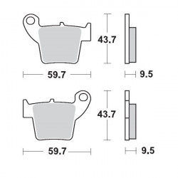 Τακάκια φρένων MOTO-MASTER BRAKE PAD SINTER RACE MX HONDA CRF 250 RX 23 Τακάκια φρένων MOTO-MASTER BRAKE PAD SINTER RACE MX HONDA CRF 250 RX 23