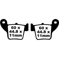 Τακάκια μοτοσυκλέτας EBC BRAKE PAD CARBON TT DIRT Τακάκια μοτοσυκλέτας EBC BRAKE PAD CARBON TT DIRT
