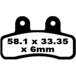 Τακάκια μοτοσυκλέτας EBC FA SER ORGANIC FA448