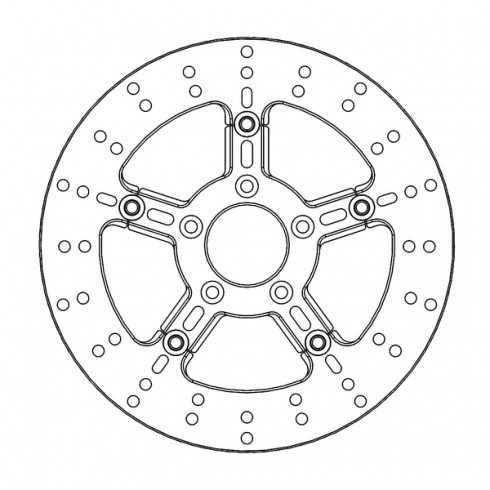 Δισκόπλακα MOTO-MASTER BRAKE ROTOR FLOAT ROUND Harley Davidson FLS 1690 Δισκόπλακα MOTO-MASTER BRAKE ROTOR FLOAT ROUND Harley Davidson FLS 1690