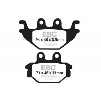 Τακάκια μοτοσυκλέτας EBC SINTERED HH FA377HH