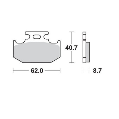 Τακάκια φρένων MOTO-MASTER BRAKEPAD KAWASAKI KDX 200