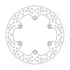 Δισκόπλακα MOTO-MASTER BRAKE ROTOR ROUND FIX L/R