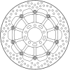 Δισκόπλακα MOTO-MASTER BRAKE ROTOR FLOAT ROUND DUCATI	SCRAMBLER 803 ABS