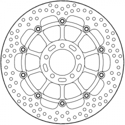 Δισκόπλακα MOTO-MASTER BRAKE ROTOR FLOAT ROUND DUCATI SCRAMBLER 803 ABS Δισκόπλακα MOTO-MASTER BRAKE ROTOR FLOAT ROUND DUCATI SCRAMBLER 803 ABS