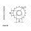 Κιτ αλυσίδα και γρανάζια REGINA για TRIUMPH TIGER 955I 05-06 thumb