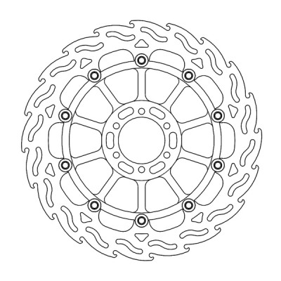Δισκόπλακα MOTO-MASTER BRAKE ROTOR FLOAT FLAME APRILIA TUONO V4 1100 RR ABS 22-23