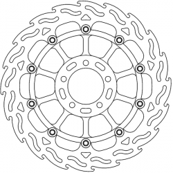 Δισκόπλακα MOTO-MASTER BRAKE ROTOR FLOAT FLAME DUCATI MONSTER 937 ABS 23 Δισκόπλακα MOTO-MASTER BRAKE ROTOR FLOAT FLAME DUCATI MONSTER 937 ABS 23