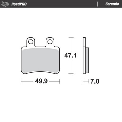 Τακάκια φρένων MOTO-MASTER BRAKE PAD CERAMIC YAMAHA XT 125 R 12