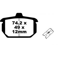 Τακάκια μοτοσυκλέτας EBC SINTERED HH FA078HH