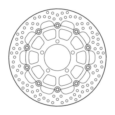 Δισκόπλακα MOTO-MASTER BRAKE ROTOR ROUND TRIUMPH TIGER 1050 ABS