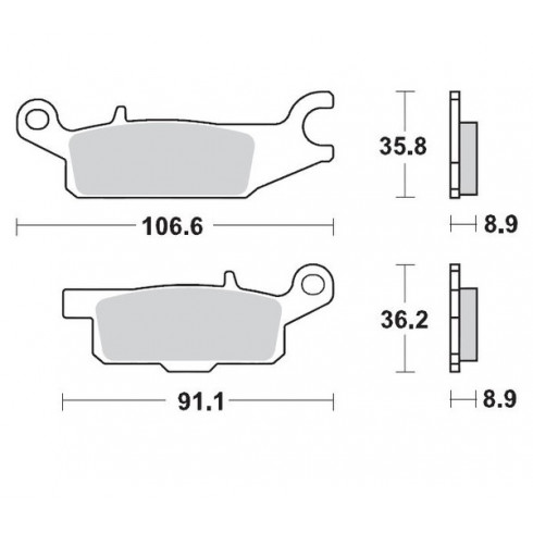 Τακάκια φρένων MOTO-MASTER BRAKE PAD SINTER ATV NITR Τακάκια φρένων MOTO-MASTER BRAKE PAD SINTER ATV NITR