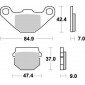 Τακάκια φρένων MOTO-MASTER NITRO για PHOENIX 200 2X4 thumb